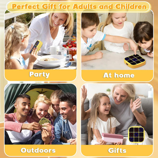 Electronic Tic Tac Toe Handheld Game Console – Fun & Safe Puzzle Toy for Kids | Portable Brain Game for Ages 4+