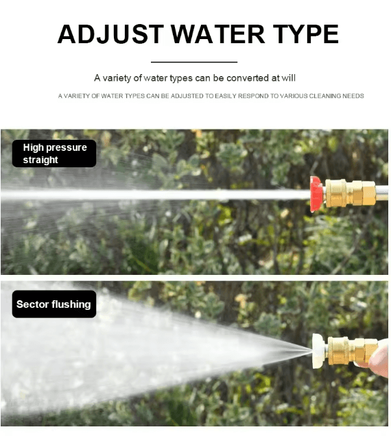 portable cordless high pressure spray water gun.