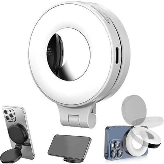 clip-on selfie ring light