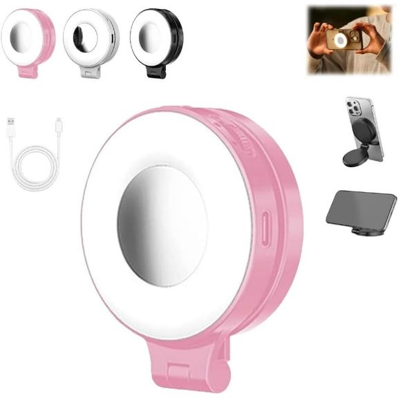 clip-on selfie ring light