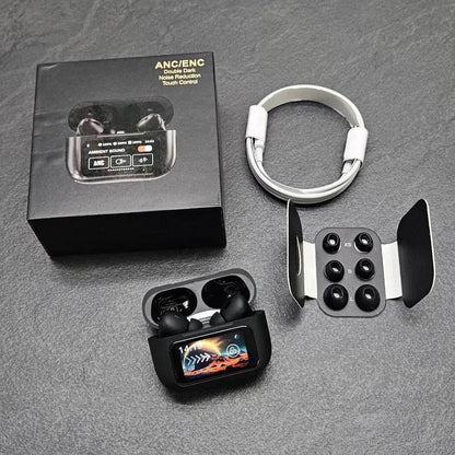 New A9 Pro Apple Airpods ANC/ENC Noise Reduction, Touch Control Wireless Airbuds