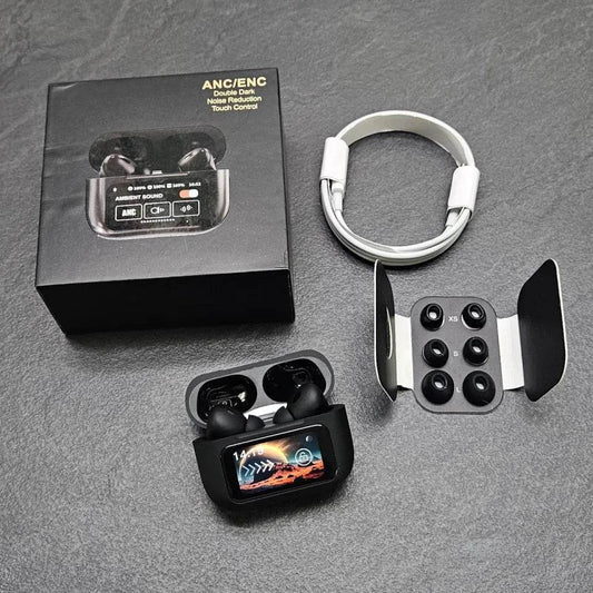 New A9 Pro Apple Airpods ANC/ENC Noise Reduction, Touch Control Wireless Airbuds