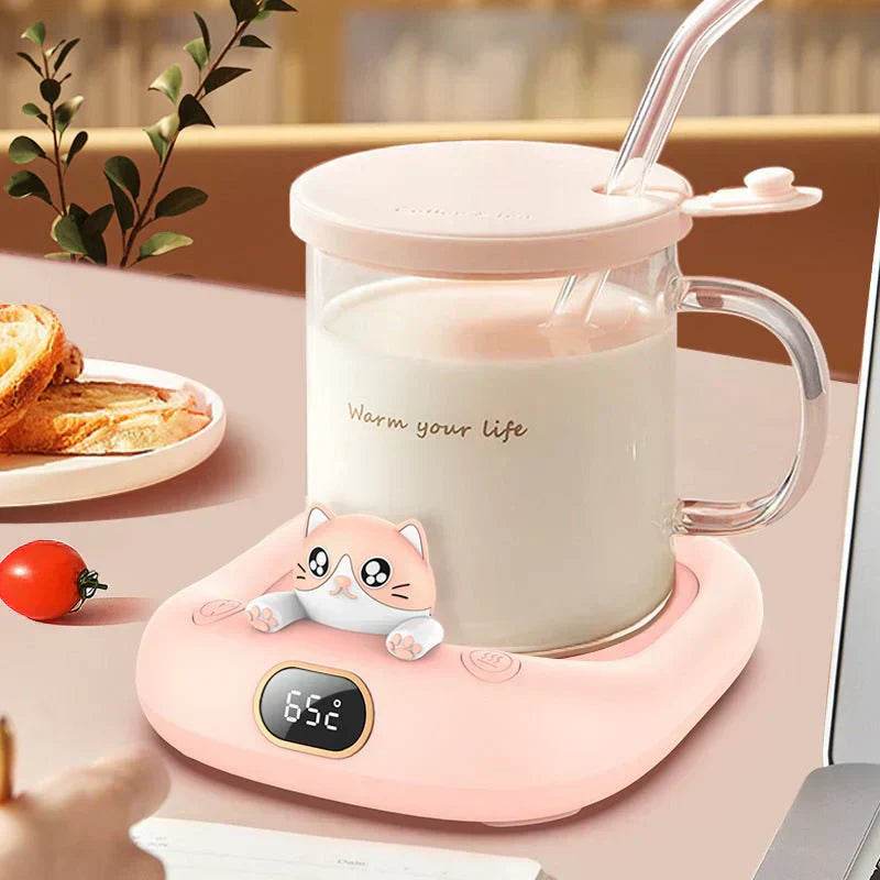 home office cute pet constant temperature cup warming holder winter gadgets