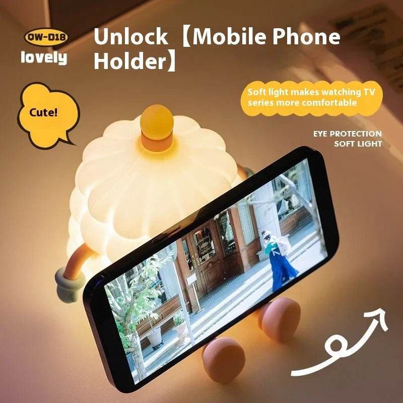 light creative sleep with small night lamp