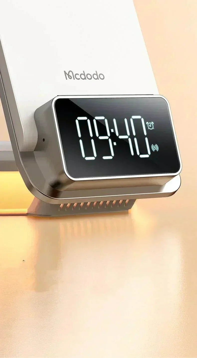 multifunctional 15w wireless charger foldable desktop stand with night light