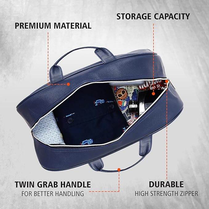 nautica - leatherette duffel bag