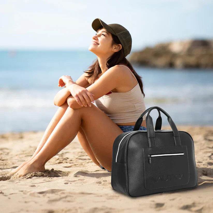 nautica - leatherette duffel bag