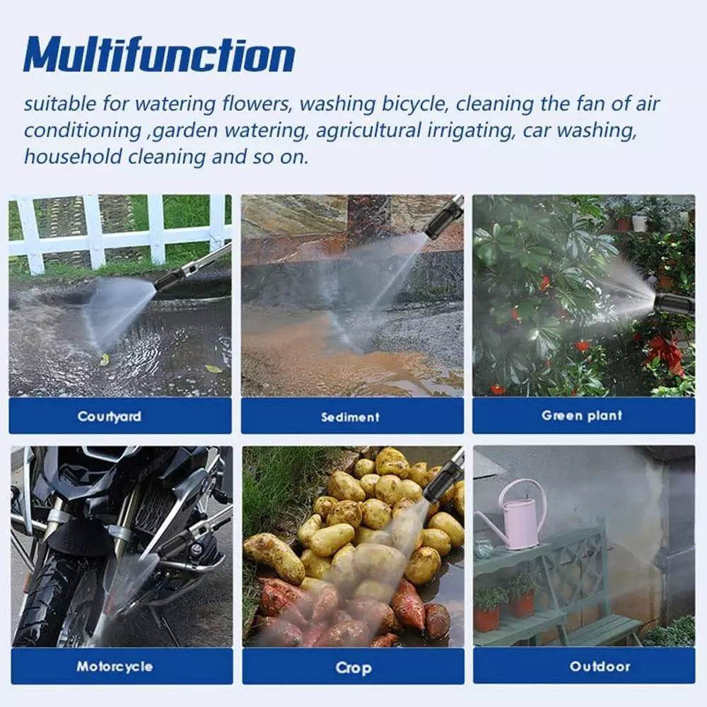 portable cordless high pressure spray water gun.