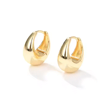 women's chunky dome earring